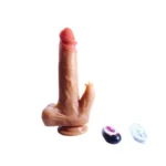 What's included with the thrusting dildo vibrator including remote control and USB charging cable, available in the UAE