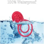 Waterproof rose vibrating cock ring for easy cleaning