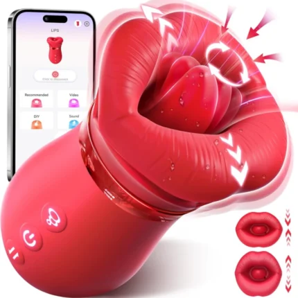 5-in-1 clitoral sucking vibrator with APP control and interchangeable heads